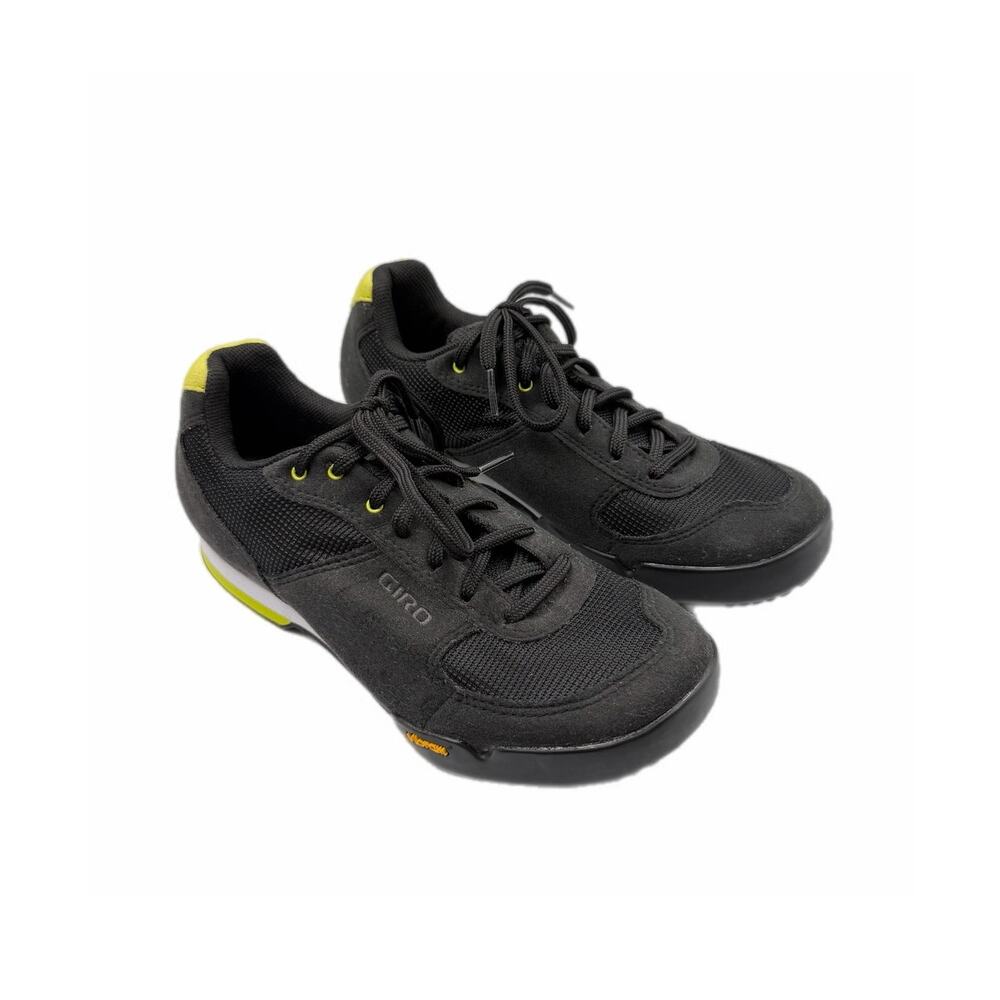 Giro Petra Women's 6.5 VR Black Yellow Vibram Outsole Mountain Bike Cycle Shoes